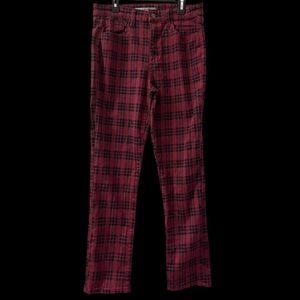 Joe’s Jeans Punk Plaid Straight Leg Jeans // THE ICON Size 29